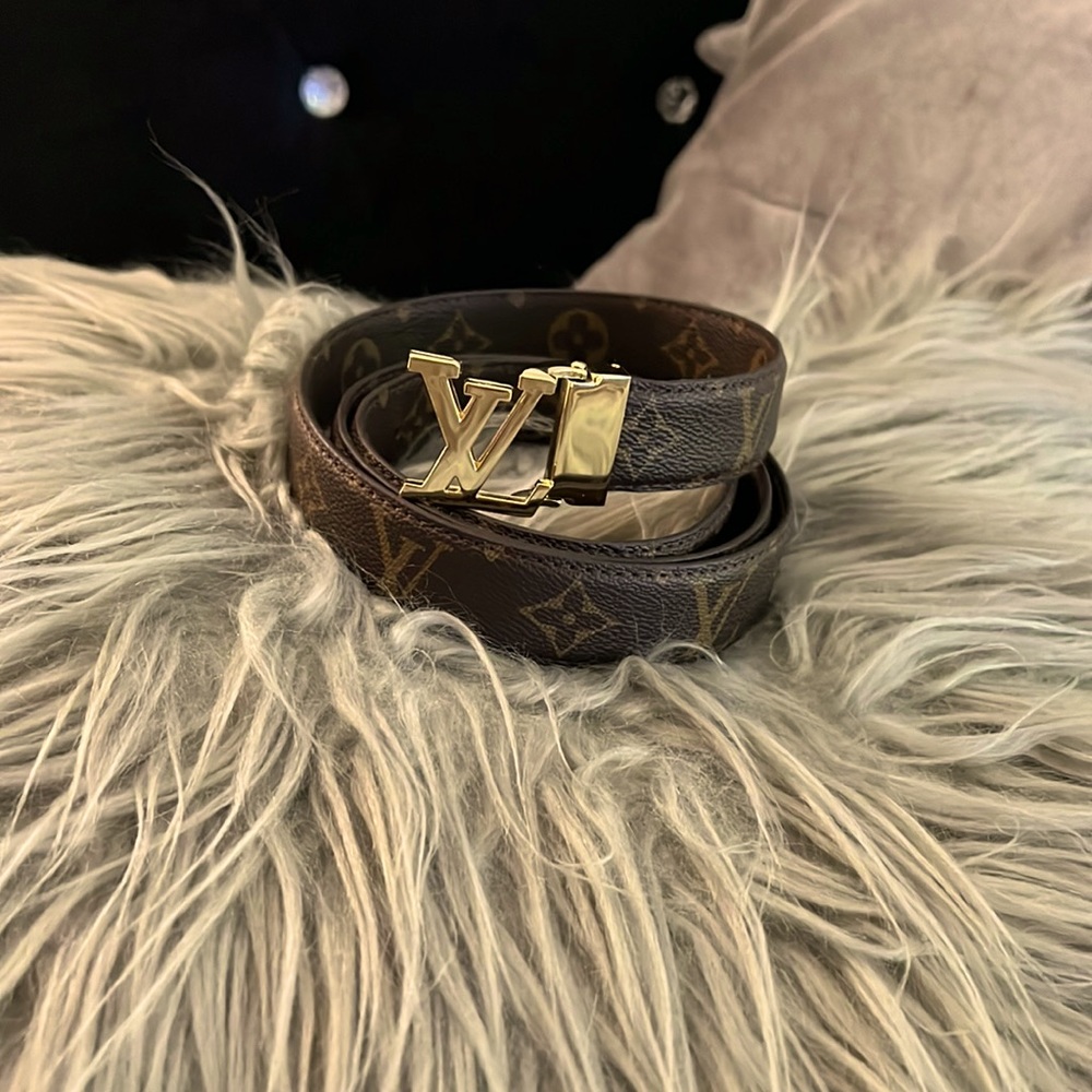 Vintage Louis Vuitton Monogram buckle belt